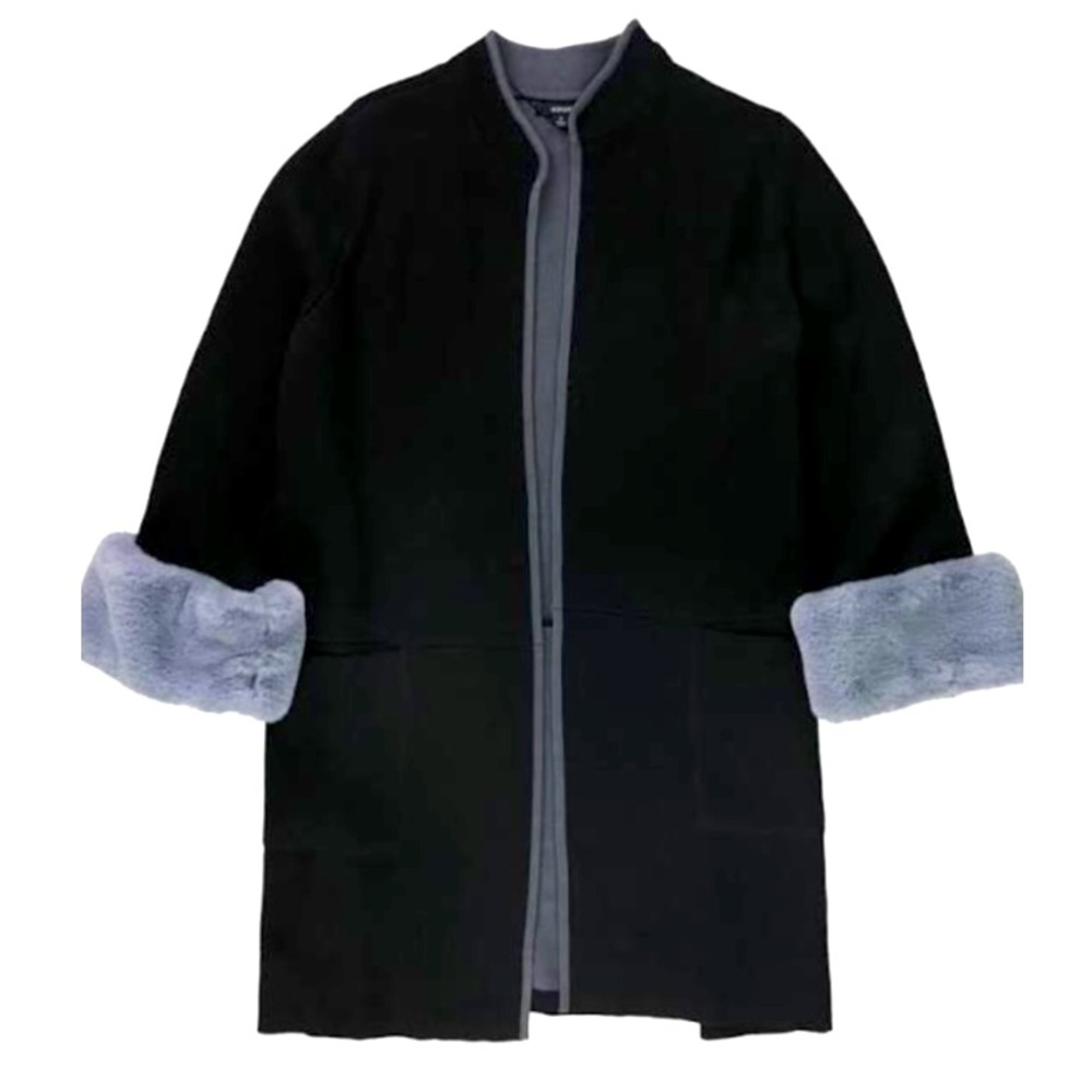 New Alfani faux fur cuff cardigan